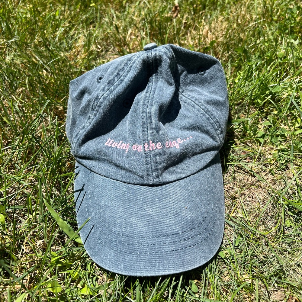 Living on the edge baseball hat